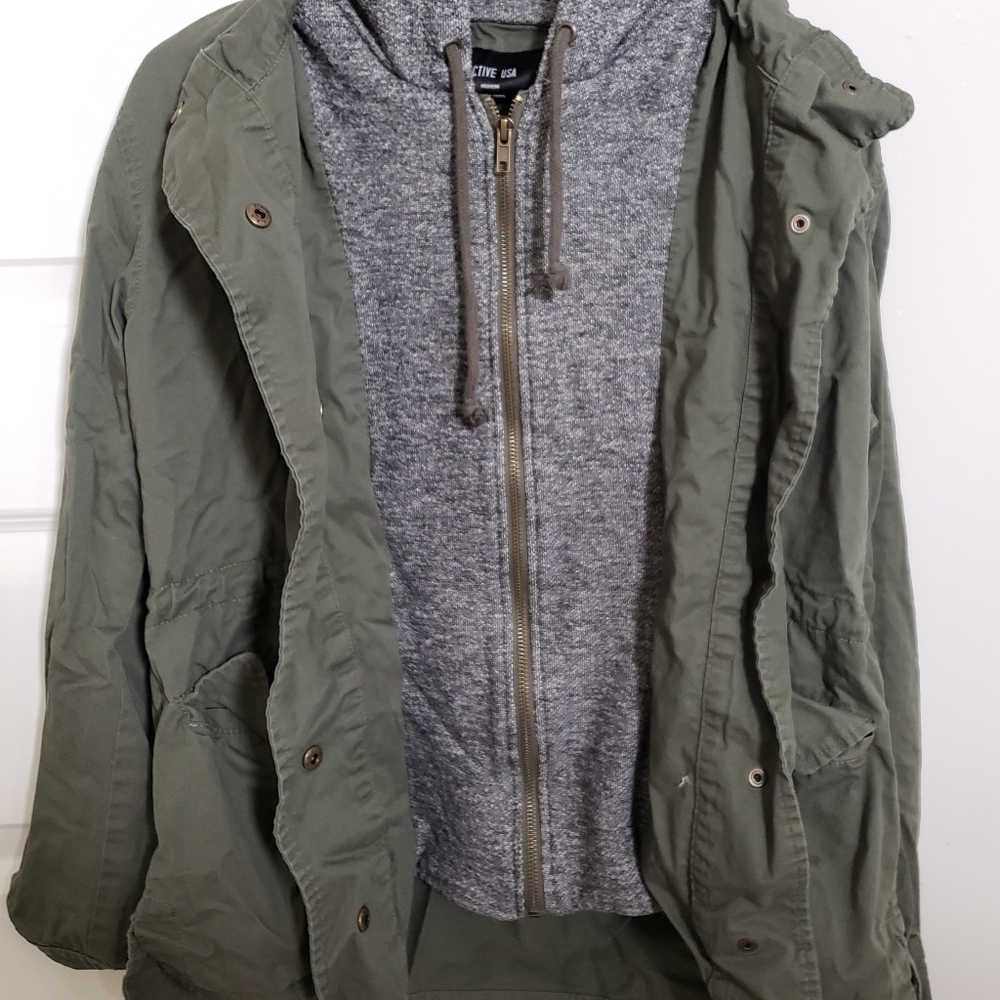 Olive utility jacket